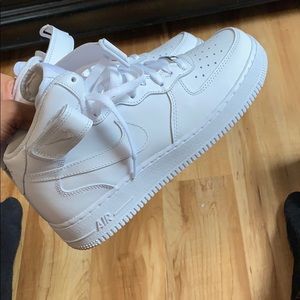 Nike white af1 mid top size 8.5